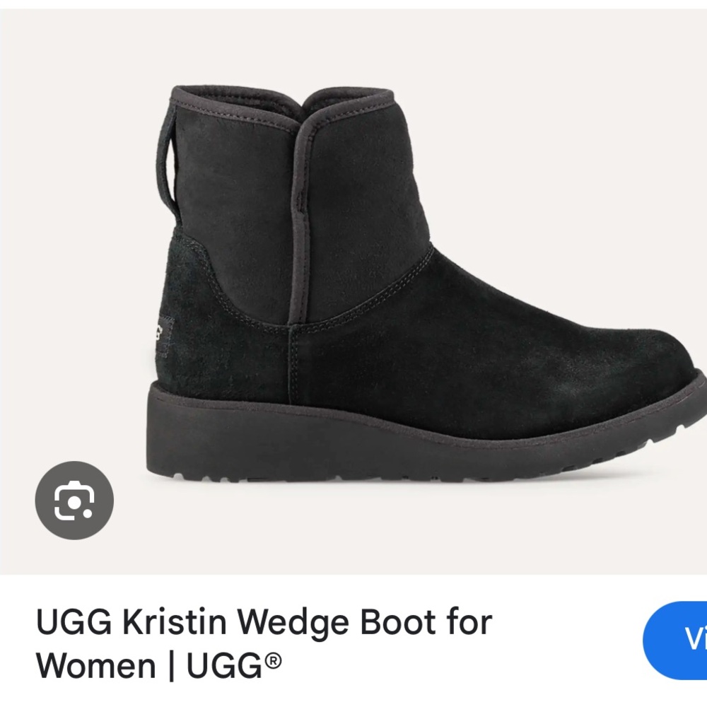 UGG Kristin Wedge Bootie in Black
